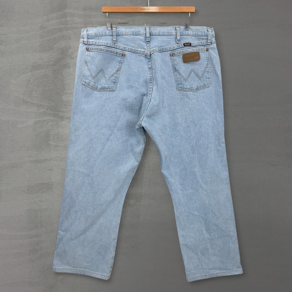 Wrangler Jeans A007 Light Wash Straight Leg Denim 40 x 30